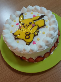 誕生日ケーキ記録用☆ピカチュウ☆-レシピのメイン写真
