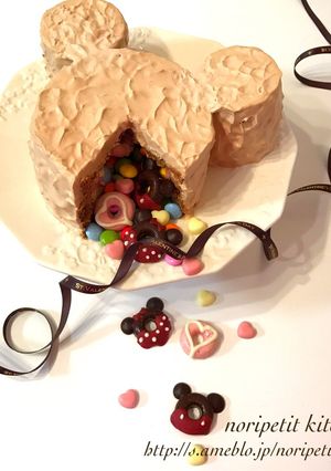 ミッキーdeかくれんぼケーキ♡-レシピのメイン写真
