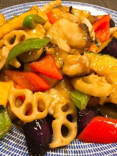 鱈と野菜の黒酢あん-レシピのメイン写真