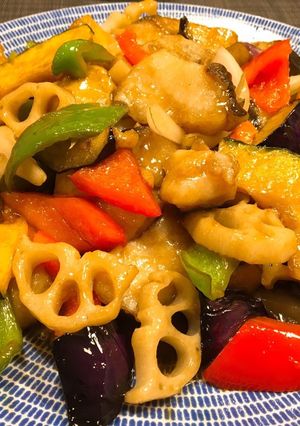 鱈と野菜の黒酢あん-レシピのメイン写真
