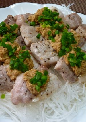 豚ロースの山わさび乗せ!(^^)!-レシピのメイン写真