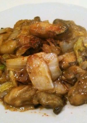 牡蠣と白菜のオイスターソース炒め-レシピのメイン写真