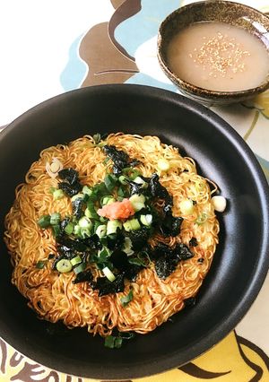 豚骨あんかけ明太焼きラーメン♪-レシピのメイン写真
