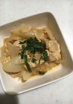 高野豆腐入り親子炒め(丼)-レシピのメイン写真