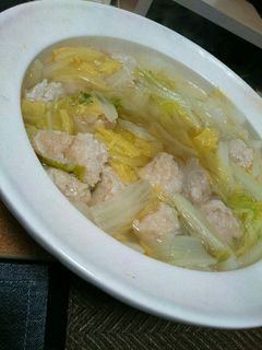 鶏団子と白菜の鍋-レシピのメイン写真