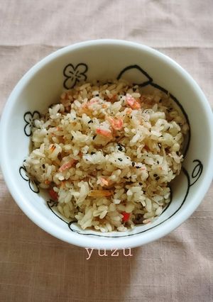 雑穀米(麦飯)でしらす＆おかかの混ぜご飯-レシピのメイン写真