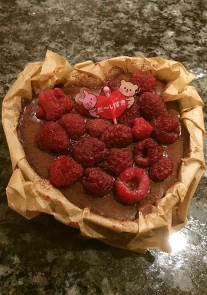 ハートフル ラズベリー 生チョコケーキ-レシピのメイン写真