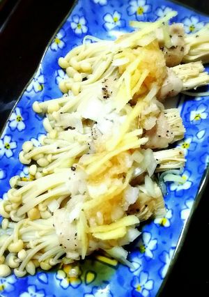 豚肉えのき巻きポン酢おろし生姜！-レシピのメイン写真