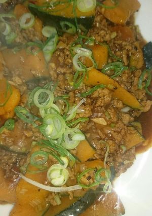 麻婆カボチャ-レシピのメイン写真
