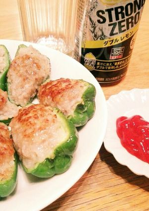 簡単！ピーマンの肉詰め-レシピのメイン写真