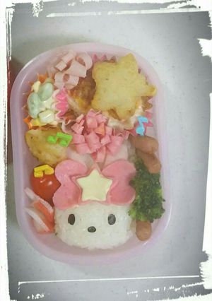 ☆プリキュアのウサギのキャラ弁☆-レシピのメイン写真