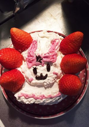 プリキュアアラモード風うさぎのケーキ-レシピのメイン写真