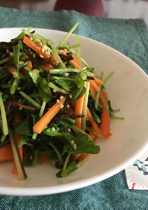豆苗サラダ-レシピのメイン写真