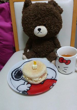シンプルポテサラチーズインハムパン-レシピのメイン写真