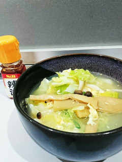 キャベツと卵のメンマ入り中華風スープ-レシピのメイン写真