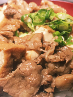 肉豆腐丼-レシピのメイン写真