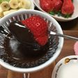 レンジでチョコフォンデュ