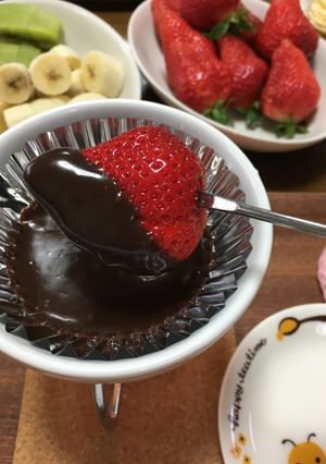 レンジでチョコフォンデュ-レシピのメイン写真