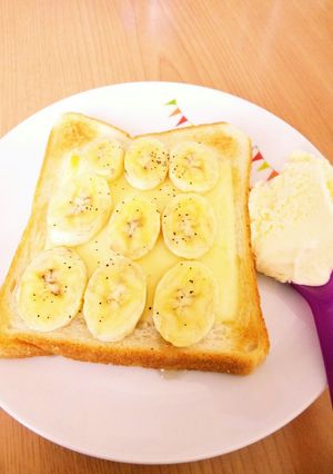 バナナチーズトースト-レシピのメイン写真