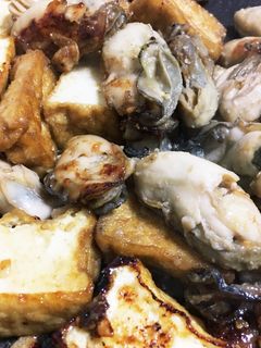 牡蠣と厚揚げの味噌炒め-レシピのメイン写真