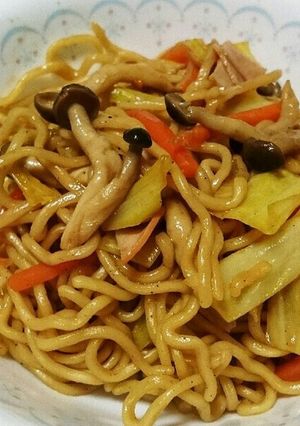 野菜たっぷり焼きラーメン-レシピのメイン写真