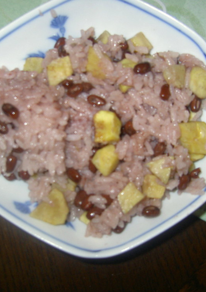 激ウマ！栗と小豆のおこわ-レシピのメイン写真