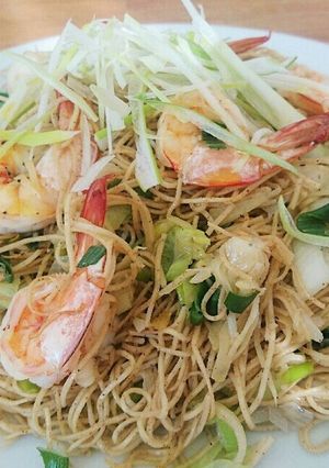 あっさりヘルシー海老焼きそば-レシピのメイン写真
