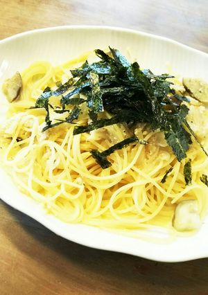 ヘルシー明太子とナスのクリームパスタ-レシピのメイン写真