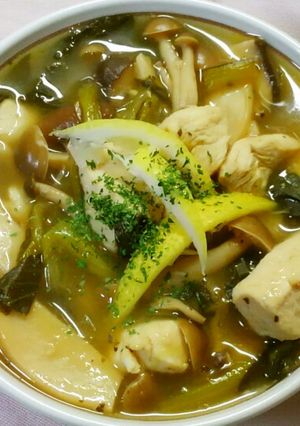 きのこと鶏ささみのレモン煮✾コンソメ醤油-レシピのメイン写真