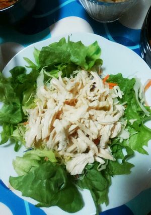 ＊蒸し鶏のサラダ＊-レシピのメイン写真