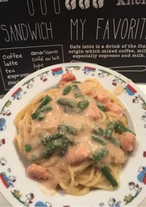明太子クリームパスタ-レシピのメイン写真