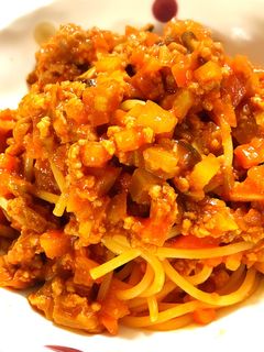 野菜ジュースで栄養満点ミートソース-レシピのメイン写真