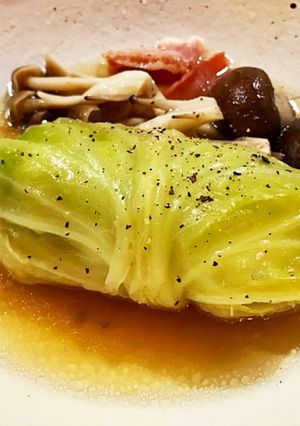 鶏挽肉でさっぱりしっとりのロールキャベツ-レシピのメイン写真
