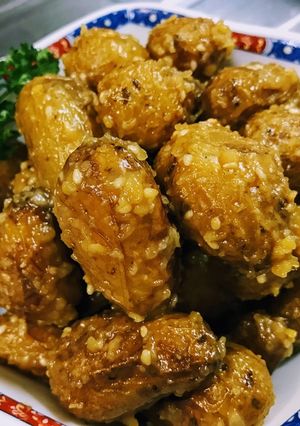 甘味噌からめた揚げ小芋♪-レシピのメイン写真