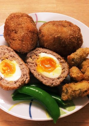 半熟タマゴ入メンチカツ-レシピのメイン写真