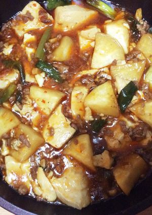 麻婆豆腐 in大根-レシピのメイン写真