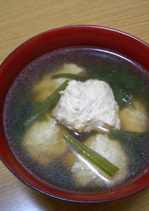 簡単☆ニラ・鶏だんご汁-レシピのメイン写真