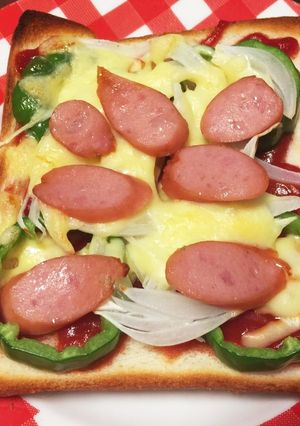 朝食ピザパン-レシピのメイン写真