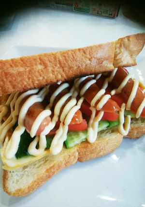 ホットサンドイッチ-レシピのメイン写真