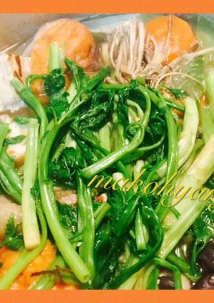 郷土料理 ☆東北☆鶏肉で芹セリ鍋☆食育-レシピのメイン写真