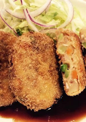 コンビーフとグリンピースのコロッケ-レシピのメイン写真