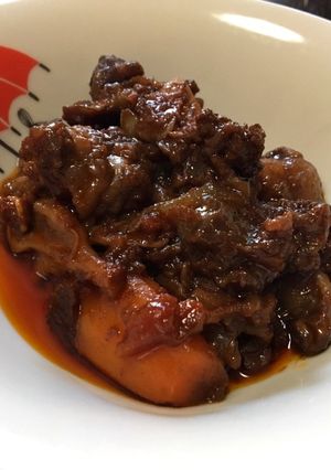 柔らか！簡単！牛スジの赤ワイン煮込み-レシピのメイン写真