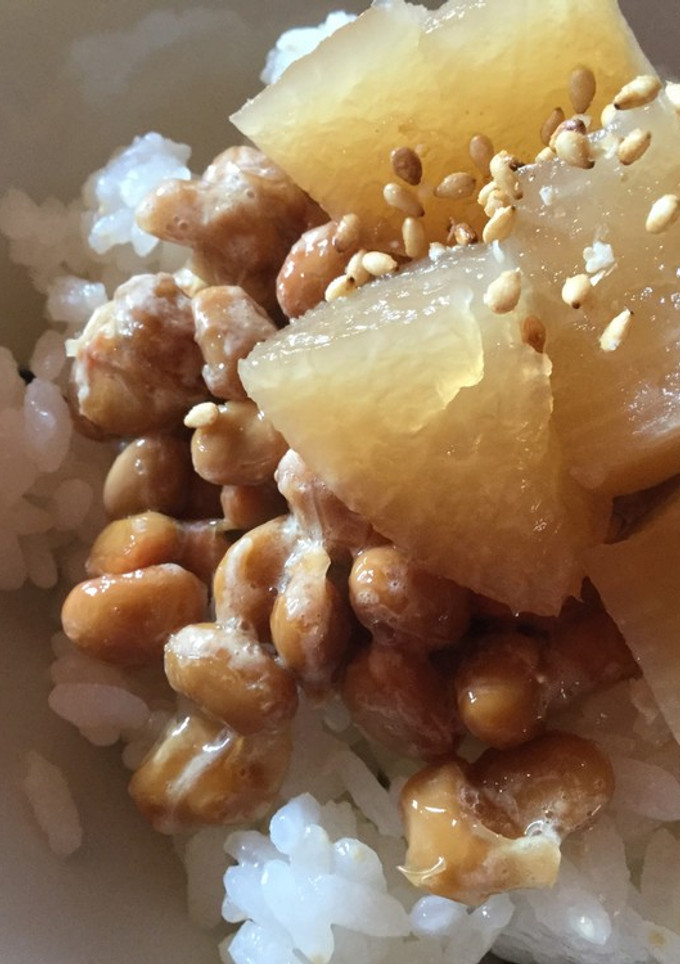 納豆と大根の煮物のご飯-レシピのメイン写真