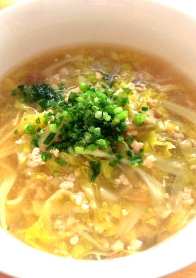 細切りザーサイ鶏挽肉の旨とろ塩ラーメン⁂-レシピのメイン写真