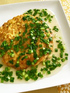 香り立つ!ニラ餡かけ 搾菜入り卵焼き-レシピのメイン写真