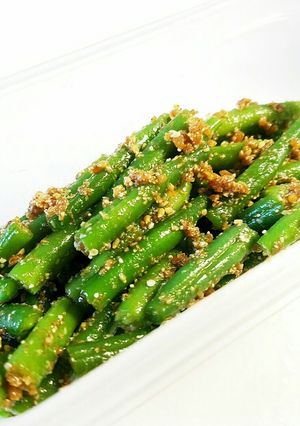 醤油麹でコク♪いんげんの胡麻和え-レシピのメイン写真
