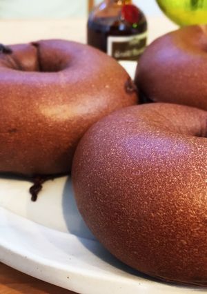 チョコベーグル♪〜洋酒風味で大人の味〜-レシピのメイン写真