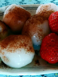 和風!チョコ入り白玉団子!-レシピのメイン写真