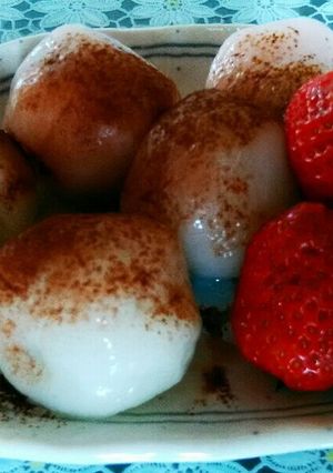 和風！チョコ入り白玉団子！-レシピのメイン写真