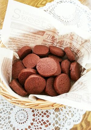 ビニール袋でサクッとココアクッキー-レシピのメイン写真